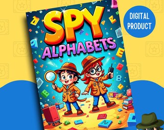 Printable Spy Alphabet Worksheet | I Spy ABC Activity | Fun Alphabet Worksheets for Preschool & Kindergarten | Homeschool Learning Printable