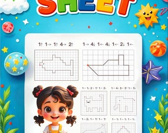 Sakuya Coding Sheet Printable for Kids | Preschool Coding | Logic Game | Unplugged Coding | Homeschool Activities | Algorithm Worksheets