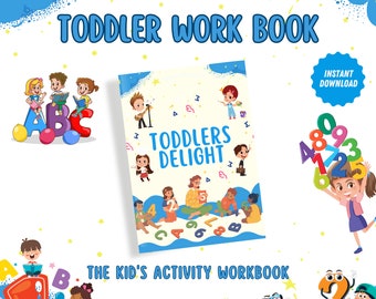 Toddler Busy WorkBook | Printable Toddler Activities |Montessori Preschool Kids Learning Worksheet