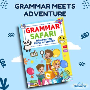 Printable Grammar Book | English Learning Workbook | Grammar Worksheets for Kids | Noun, Verb, Pronoun Practice | Self-Study Material