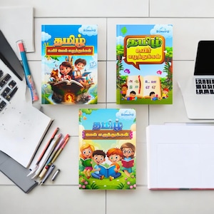 Uyir,Mei,Uyir-mei Eluthu combo Tamil Kids Book | Learn Tamil Alphabets | Tamil for Kids Digital Print | Educational Kids Book Tamil Language