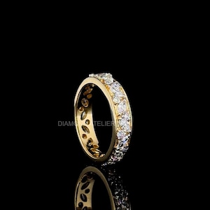 1.54CTW Marquise and Round Lab Grown Diamond Eternity Band