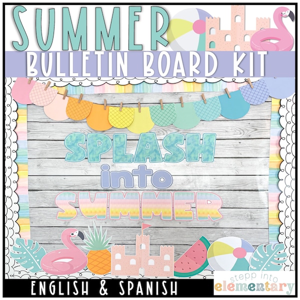 Summer Bulletin Board Kit | Summer Decor | May Edition | Summer Classroom Decor | End of School Year