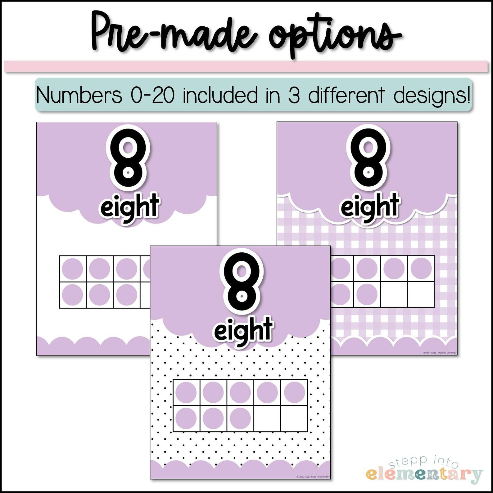 Wildflower Number Posters 0-20 | Math Classroom Decor (digital Download ...