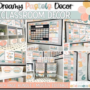 Dreamy Pastels Classroom Decor | Trendy + Pastel Classroom Decor 3,000+ Page Bundle!