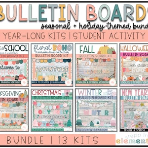 Classroom Bulletin Board Kits | Holiday Bulletin Boards | Seasonal Bulletin Boards | Big Bundle