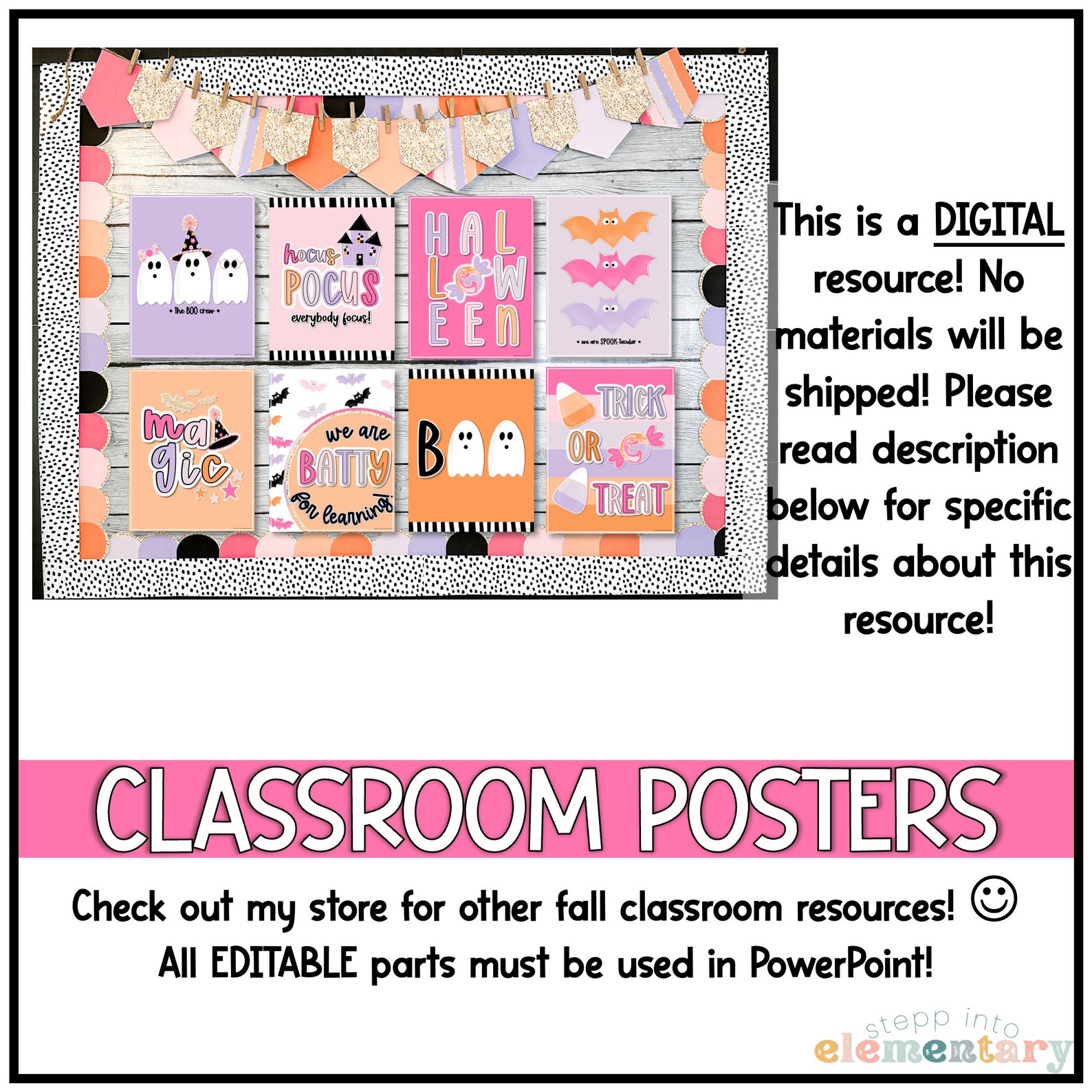 Trendy Halloween Classroom Posters | Spooky Decor (digital Download) - Etsy