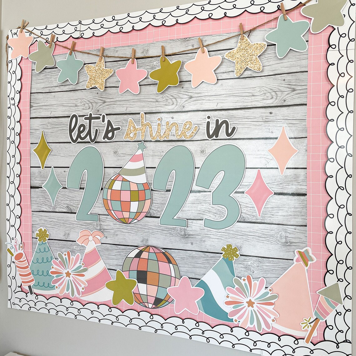 New Years Bulletin Board Kit 2023 Edition New Year Etsy