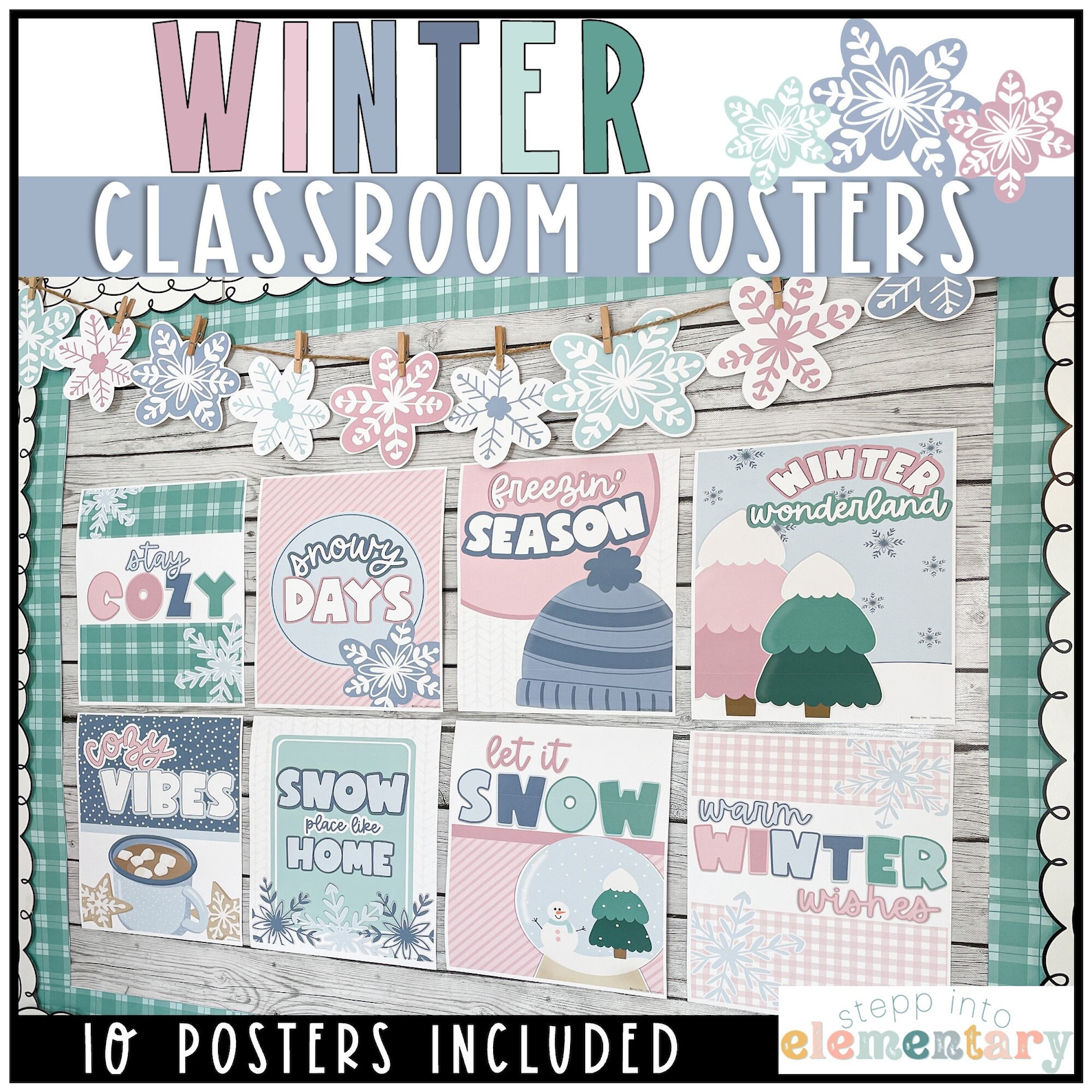 Winter Classroom Decor Posters | Printable Bulletin Board (PDF) - Etsy