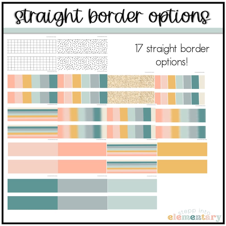 Dreamy Pastels Bulletin Board Border Set Pastel Classroom Etsy