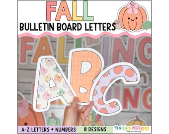 Fall Bulletin Board Letters | A-Z Printable Decor (PDF)