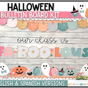Halloween Pinnwand Kit | Oktober Ausgabe | Halloween Dekor | Oktober Klassenzimmer Dekor