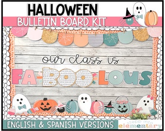 Kit de tablón de anuncios de Halloween / Decoración para el aula (Descarga digital)