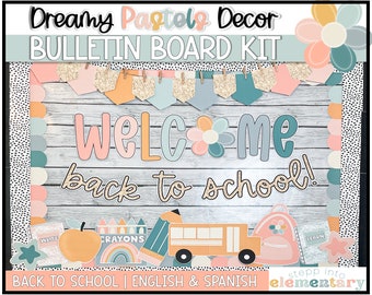 Dreamy Pastels Bulletin Board Kit | Back to School Bulletin Board | Pastel + Trendy Classroom Decor