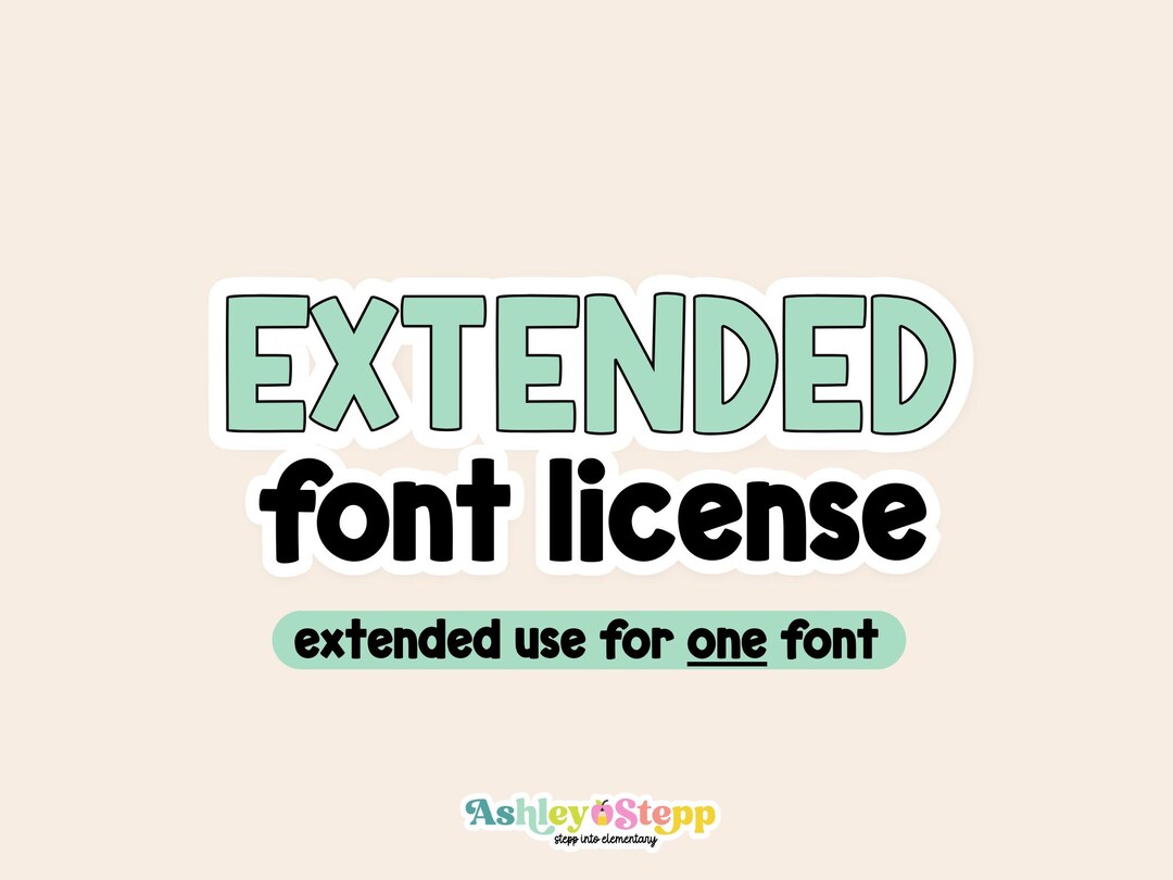 Extended Font License | Commercial Use, Editable Templates - Etsy