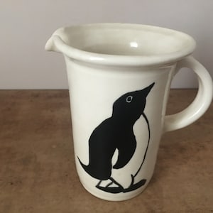2001 Handcrafted Black/White Lemonade Jug By McDannell