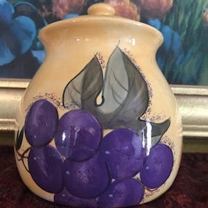 6.5 Inches Home Trend Verdona Fruit Design Canister Jar With Lid