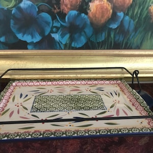 Temp-tations Presentable Ovenware By Tara Old World Serving Tray With Rack