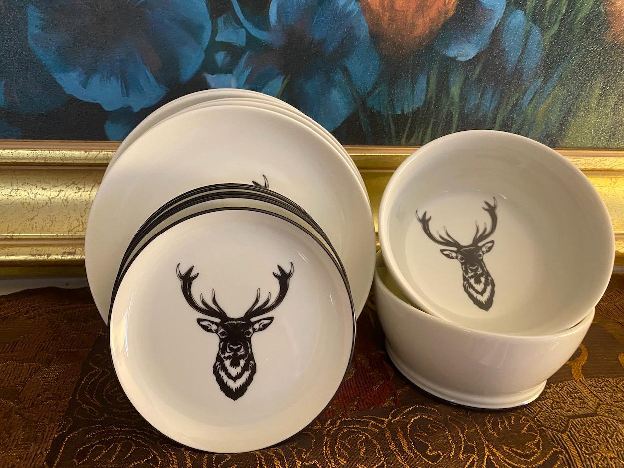 Stag Head Dinnerware