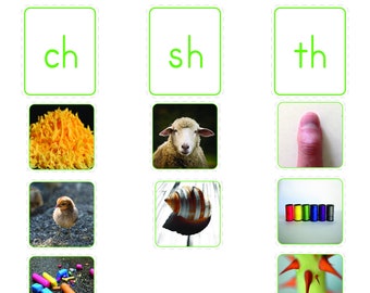 Corrispondenza del digrafo iniziale Montessori