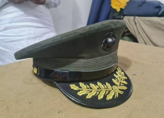 USMC US Marine Corps Green Visor Hat 