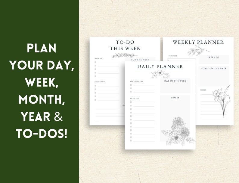 Coloring Page Printable Planner - Etsy
