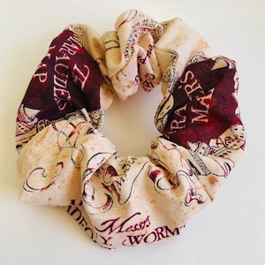 Marauders Map Scrunchie (Made with Licensed HP Fabric)