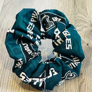 Eagles Scrunchie, Licensed Fabric Hair Tie
