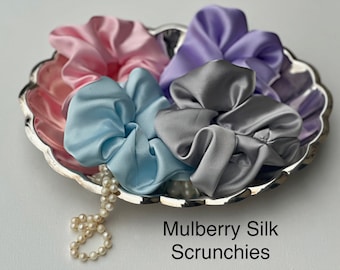 Mulberry Silk Scrunchies