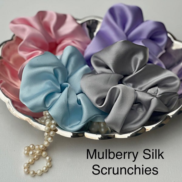 Mulberry Silk Scrunchies