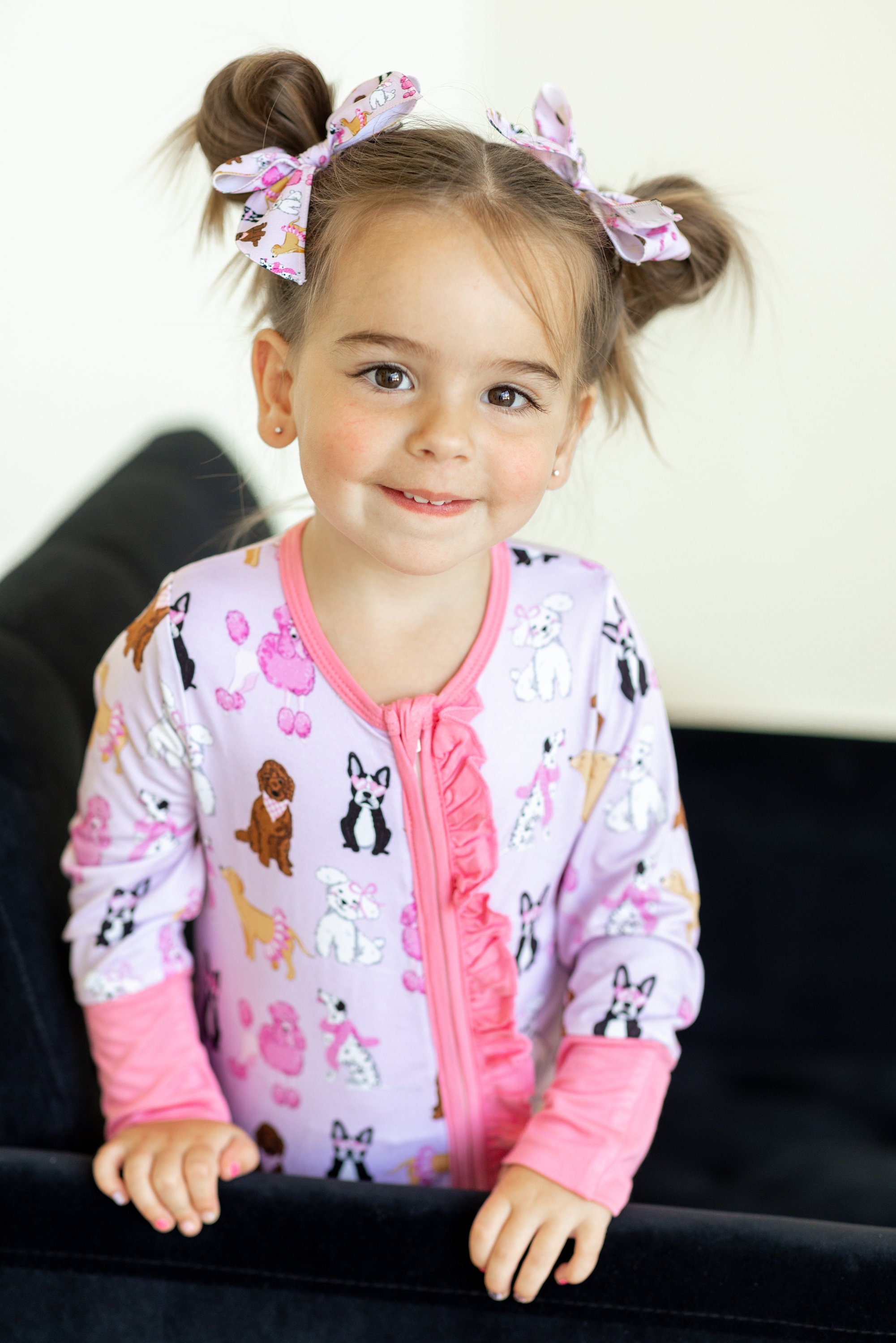 Girls Puppy Pajamas Etsy
