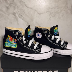 Personalized Custom Sesame Street Theme Toddler Baby Converse Sneakers Shoes image 5