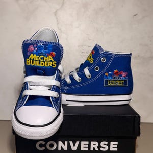 Personalized Custom Sesame Street Theme Toddler Baby Converse Sneakers Shoes image 2