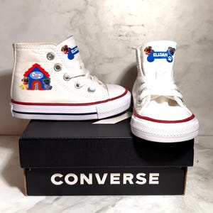 Personalized Custom Sesame Street Theme Toddler Baby Converse Sneakers Shoes image 3