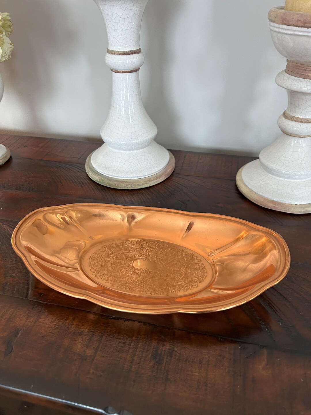 Vintage Copper Tray Coppercraft Guild Massachusetts MADE IN USA Etsy