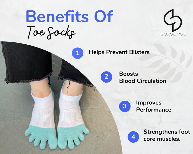 Soxsense Women's Toe Socks for Walking Running Five Etsy Canada