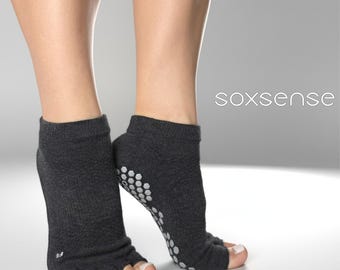 2 Pairs Toeless Grip Socks, Pilates, Yoga, Barre