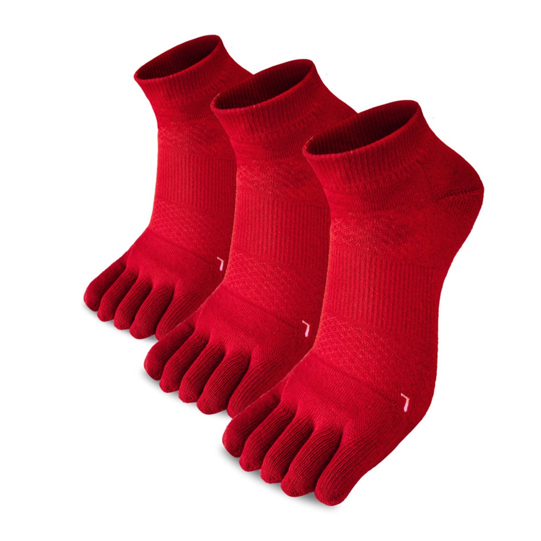 Cushion Running Toe Socks Athletic Five Finger Socks White Toe Etsy