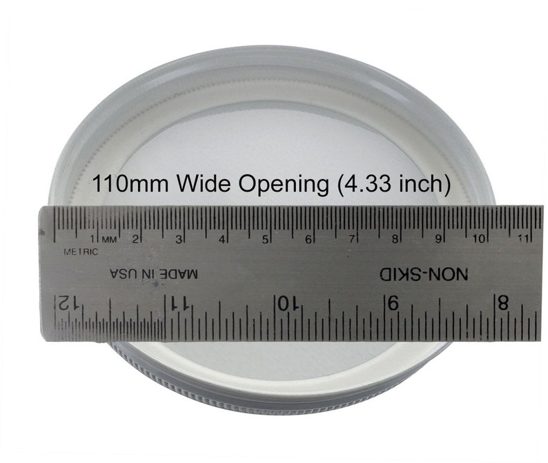 4.25 / 110mm METAL LID W/ Plastisol Ringed Liner 6 LIDS per order image 1