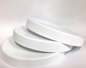 3 x 4 3/4 ID or 120mm poly lids w/poly foam liners. For use with 4 3/4&quot; OD single thread jars