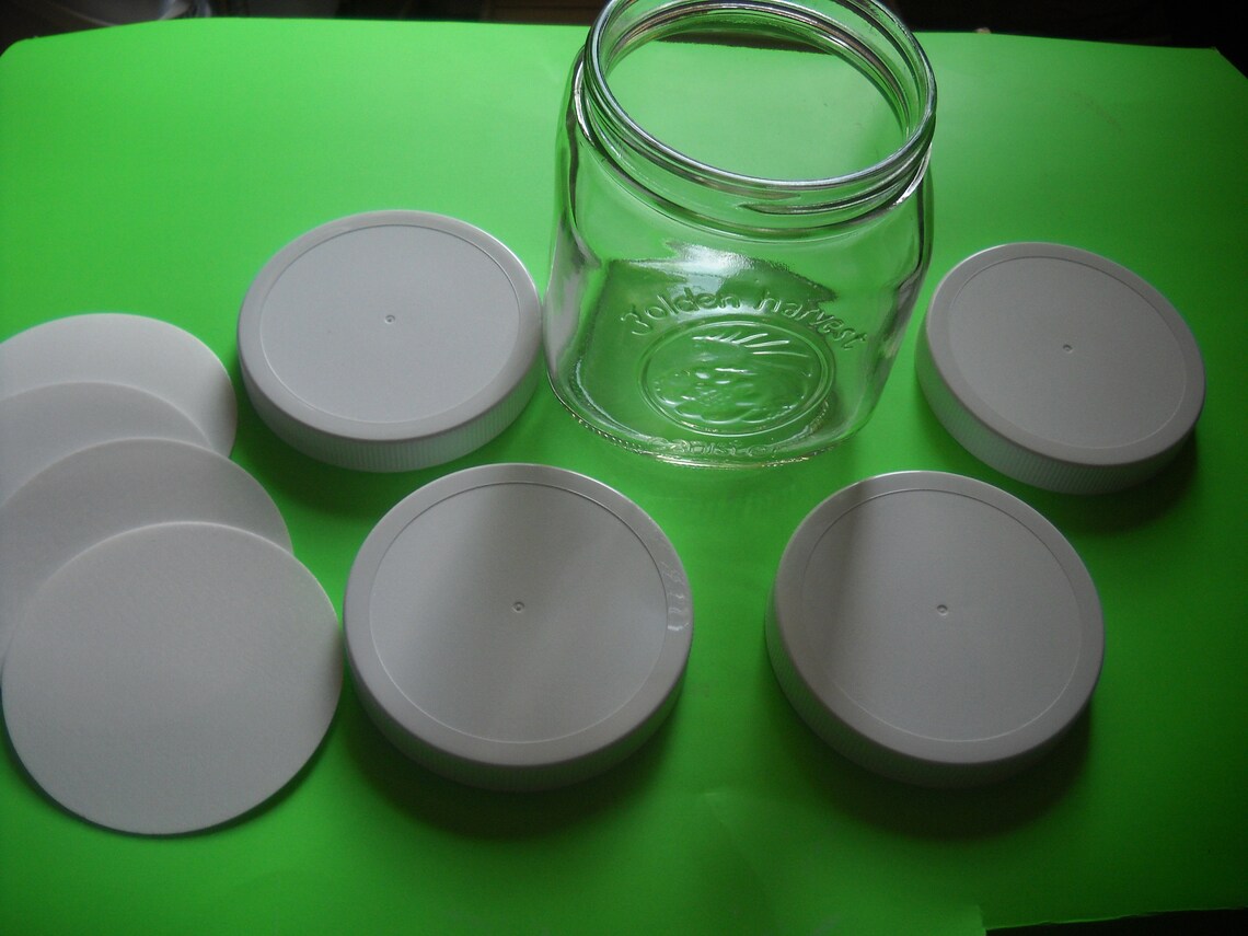 5 GOLDEN HARVEST CANISTER Replacement Lids Liners Jar Not Included Fast