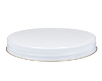 3x ANCHOR HOCKING 2 quart canister REPLACEMENT lids Metal White w/pulp poly Liners