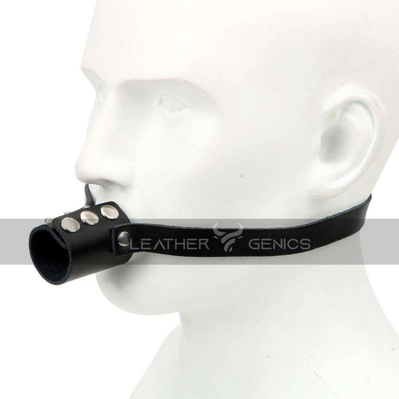 Leather Bdsm Open Mouth Gag Bondage Gear Penis Dildo Gag Etsy Singapore