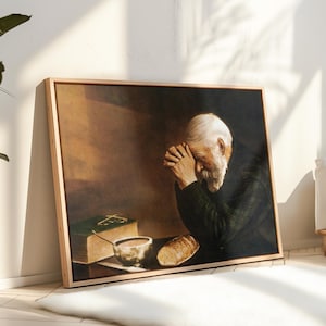 Lienzo enmarcado exclusivo, "Grace" de Eric Enstrom, montado en un precioso "marco flotante", listo para colgar.