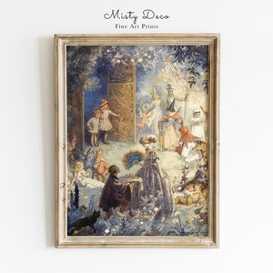 Gates of Fairyland, RARE Fairy Illustration by Margaret Tarrant, Vintage Fairytale Kids Room Wall Art, Fairy Nursery Print Art.