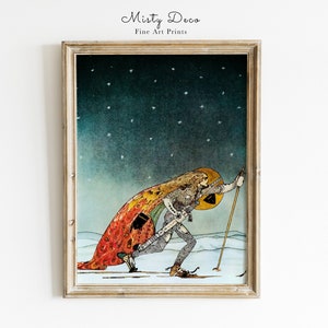 Vintage Fairy Tale Art by Kay Nielsen Illustration, Enchanting Printable Art, Kids Room Fairytale Art, The Golden Age of Illustration.