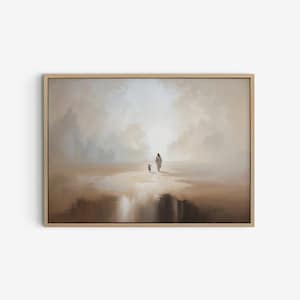 Jésus, s'il vous plaît, tenez ma main impression de la Bible aquarelle, Jésus laisse les 99, Jésus-Christ et petite fille, viens me suivre, impression d'art enfant.