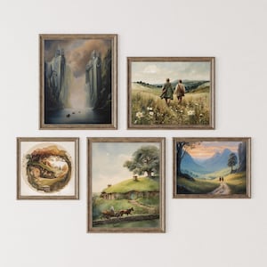 Unique Fantasy Collection of 5,Digital Download Fantasy Paintings.