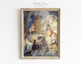 Gates of Fairyland, RARE Fairy Illustration by Margaret Tarrant, Vintage Fairytale Kids Room Wall Art, Fairy Nursery Print Art.