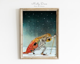 vintage Fairy Tale Art par Kay Nielsen Illustration, Enchanting Printable Art, Kids Room Fairytale Art, The Golden Age of Illustration.